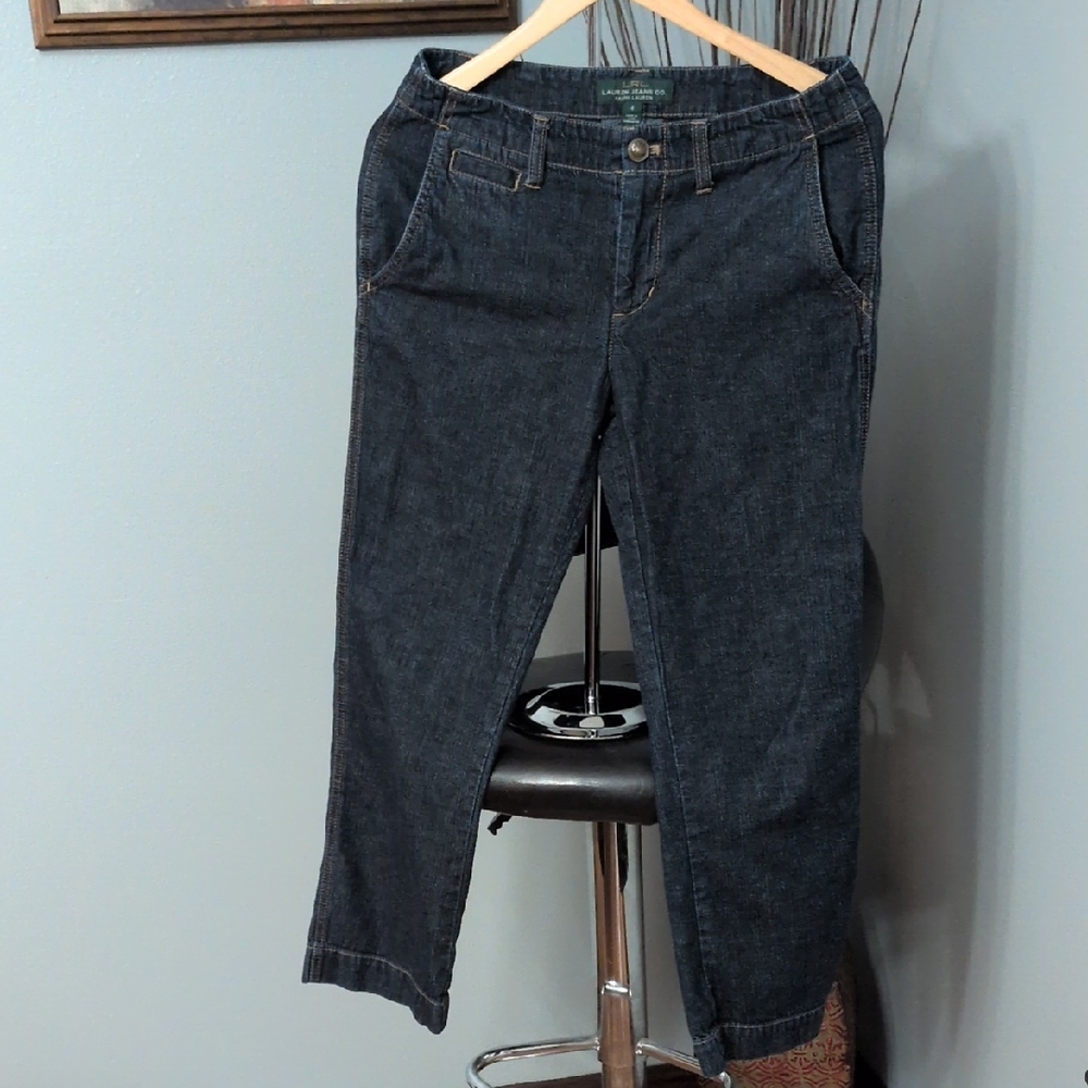 Ralph Lauren Midnight Blue Cropped Jeans